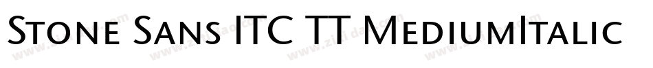 Stone Sans ITC TT MediumItalic字体转换